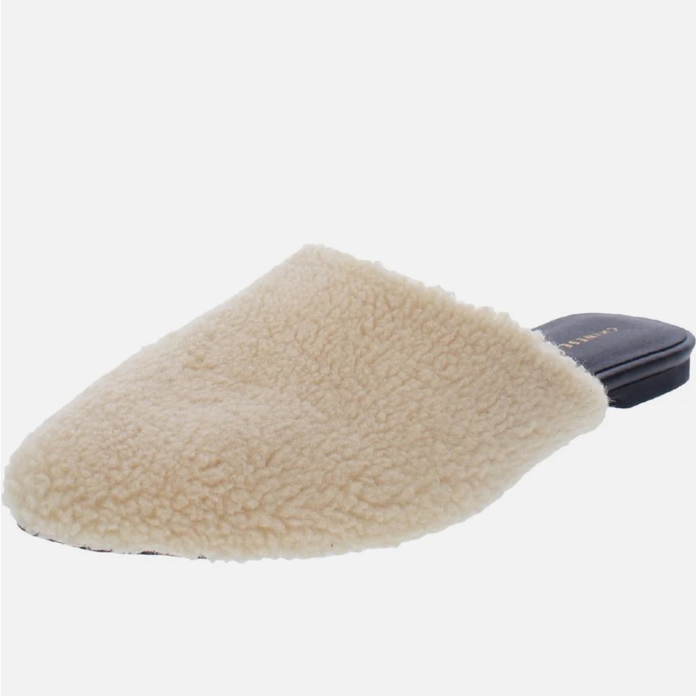Sherpa Mule in Natural / Cream Shearling Size 10 NWT